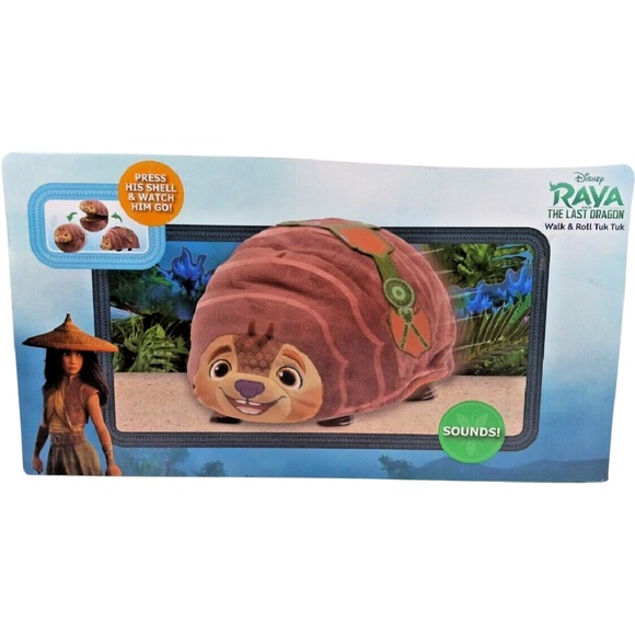 Disney Raya & The Last Dragon Walk & Roll Tuk Tuk 10" Stuffed Plush w/ Sound NEW - Picture 4 of 11